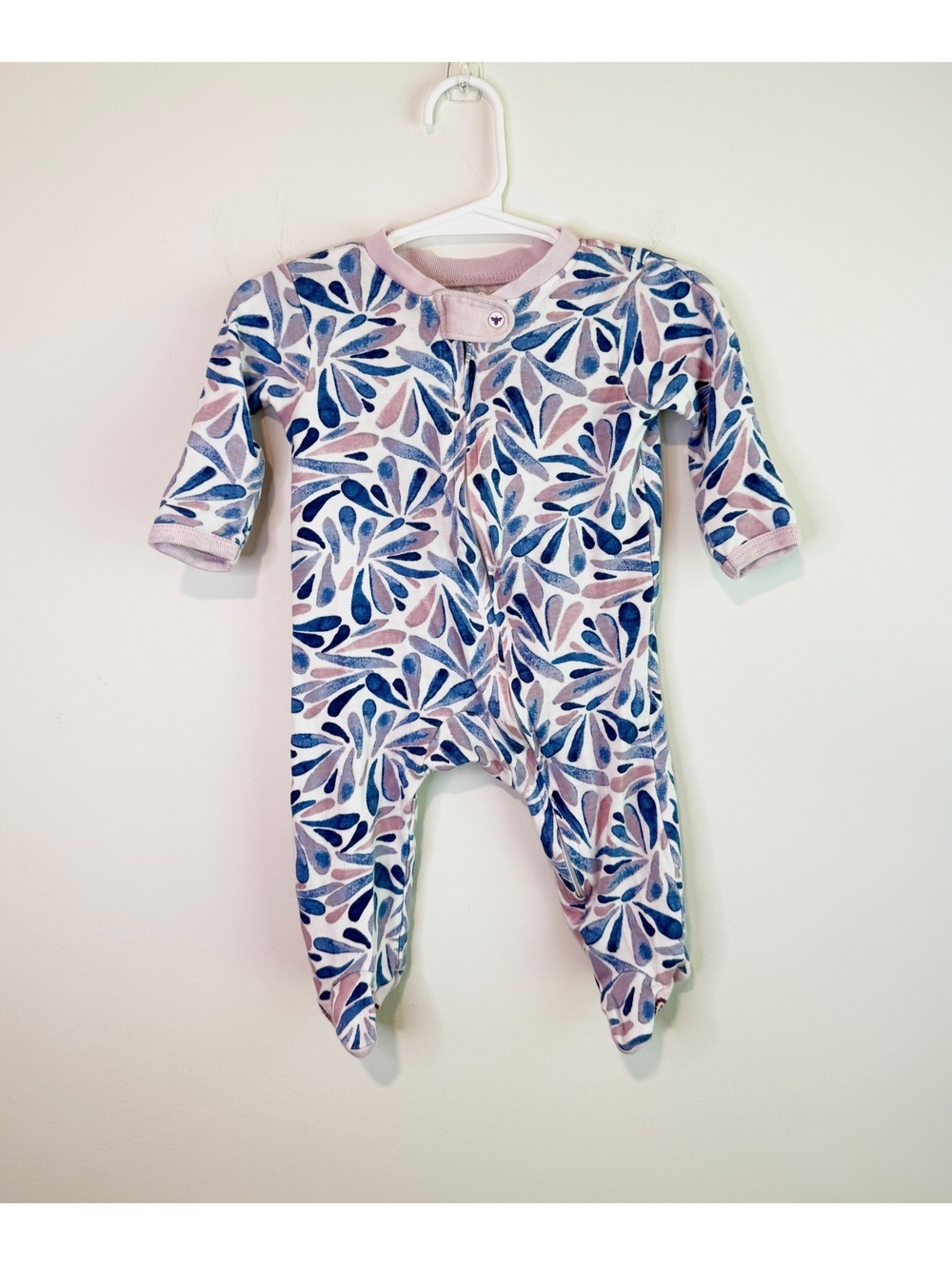 Burt's Bees Baby Organic Cotton Footed Sleeper 0-3M